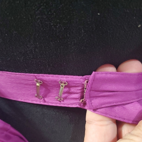 Jovani Sequined Mini Dress in Purple and Gold - Picture 7 of 11